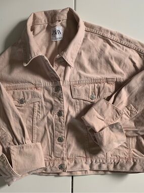 #31 ZARA Light Blush Denim Jacket - Women's Trucker